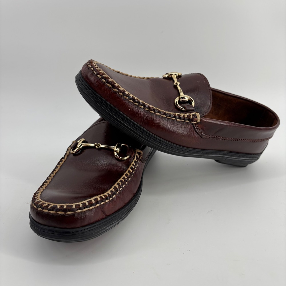 TB Phelps Castaway Bit Loafer Mens 8.5W Brown Leather Horsebit Driver